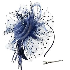 Clodeeu feather fascinator for sale  Delivered anywhere in UK