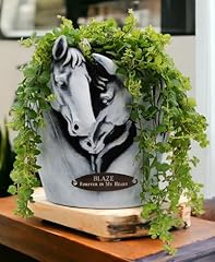 Nuzzling horses planter for sale  Delivered anywhere in USA 