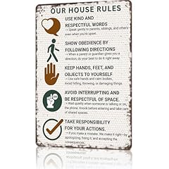 House rules metal for sale  Delivered anywhere in USA 