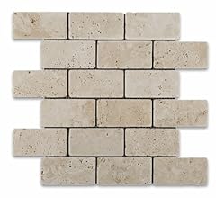 Ivory travertine tumbled for sale  Delivered anywhere in USA 