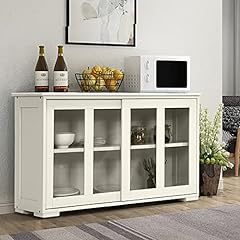 COSTWAY Wooden Storage Cabinet, Buffet Sideboard Server for sale  Delivered anywhere in UK