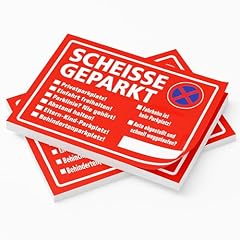 Scheisse geparkt notizblock gebraucht kaufen  Wird an jeden Ort in Deutschland