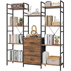 Aflui triple bookshelf for sale  Delivered anywhere in USA 