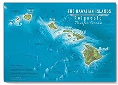 Hawaiian islands map for sale  Delivered anywhere in USA 