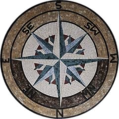 Mosaic compass medallion for sale  Delivered anywhere in USA 