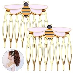 Nifocc Bee Hair Comb Small Bee Insert Comb Animal Enamel for sale  Delivered anywhere in UK