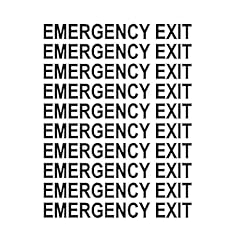Emergency exit 25mm for sale  Delivered anywhere in UK