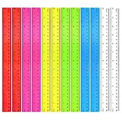 12pcs plastic ruler for sale  Delivered anywhere in UK
