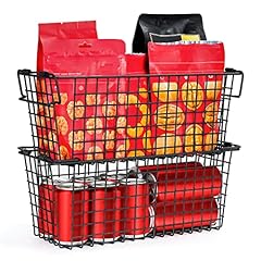 Wire basket stackable for sale  Delivered anywhere in USA 