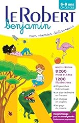 Dictionnaire robert benjamin d'occasion  Livré partout en France