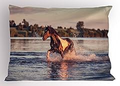 Lunarable horses pillow for sale  Delivered anywhere in USA 