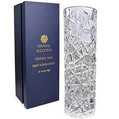 Crystal vase inch for sale  Delivered anywhere in USA 