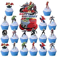 Superhero cake topper for sale  Delivered anywhere in Ireland