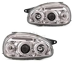 Scheinwerfer Set links&rechts Corsa B 93-00 Angel Eyes klarglas chrom gebraucht kaufen  Wird an jeden Ort in Deutschland
