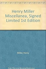 Henry miller miscellanea for sale  Delivered anywhere in USA 