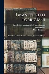 Manoscritti torrigiani donati usato  Spedito ovunque in Italia 