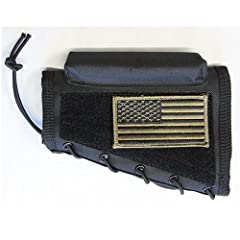 M1SURPLUS Tactical Black Cheek Rest + USA Flag Patch for sale  Delivered anywhere in USA 