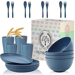 Wheat straw dinnerware for sale  Delivered anywhere in USA 