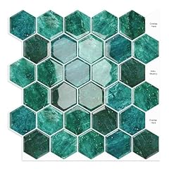 Green marble hexagon for sale  Delivered anywhere in UK