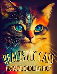Realistic cats grayscale for sale  Delivered anywhere in USA 