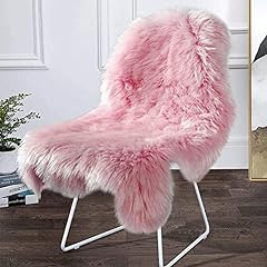 Faux sheepskin rug for sale  Delivered anywhere in UK