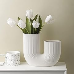 White shaped vase for sale  Delivered anywhere in USA 