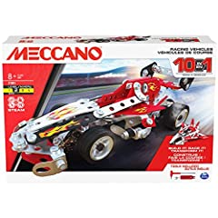 Used, Meccano 10-in-1 Racing Vehicles STEM Model Building for sale  Delivered anywhere in UK