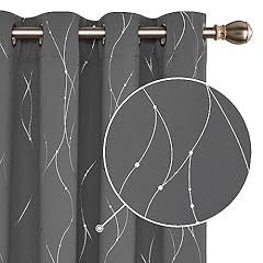 Deconovo grey curtains for sale  Delivered anywhere in UK