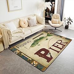 Fishing area rug for sale  Delivered anywhere in USA 
