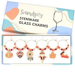 Thanksgiving wine glass for sale  Delivered anywhere in USA 