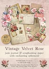 Vintage velvet rose for sale  Delivered anywhere in UK