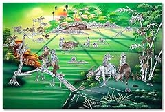 Tableau bois laqué d'occasion  Livré partout en France