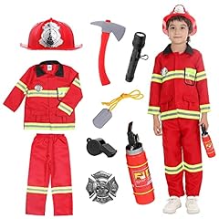 Udekit Costume da Pompiere per Bambini Capo dei Pompieri Cosplay Gioco di Ruolo Accessori per Giocattoli per Età 2 - 3 usato  Spedito ovunque in Italia 