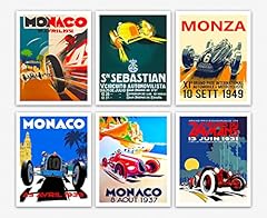 Vintage car poster for sale  Delivered anywhere in USA 