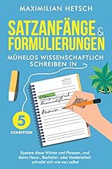 Satzanfänge formulierungen m� gebraucht kaufen  Wird an jeden Ort in Deutschland