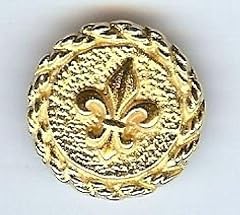 Fleur lis button for sale  Delivered anywhere in USA 