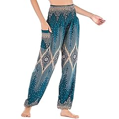 Nuofengkudu Ladies Baggy Hippie Thai Cotton Harem Yoga for sale  Delivered anywhere in UK