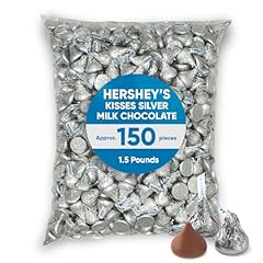 Hershys kisses silver for sale  Delivered anywhere in USA 