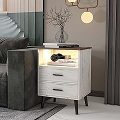 Lvsomt white nightstand for sale  Delivered anywhere in USA 