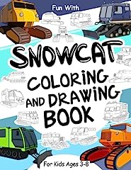 Snowcat coloring drawing for sale  Delivered anywhere in UK