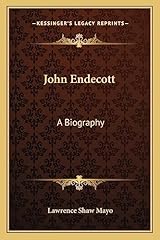 John endecott biography for sale  Delivered anywhere in UK