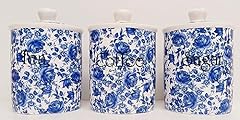 Delft blue canisters for sale  Delivered anywhere in UK