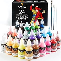Castle Art Supplies 3D Fabric Paint Set | 24 Quality for sale  Delivered anywhere in Canada