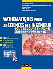 Mathématiques sciences ingén d'occasion  Livré partout en France