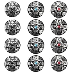 Conchos 12pcs leather for sale  Delivered anywhere in USA 