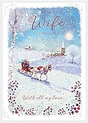 Wife christmas card for sale  Delivered anywhere in UK