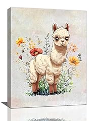 Cute llama wall for sale  Delivered anywhere in USA 