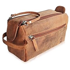 Leather wash bag for sale  Delivered anywhere in UK