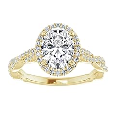 Custom moissanite engagement for sale  Delivered anywhere in USA 