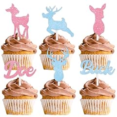 Glitter deer cupcake for sale  Delivered anywhere in USA 
